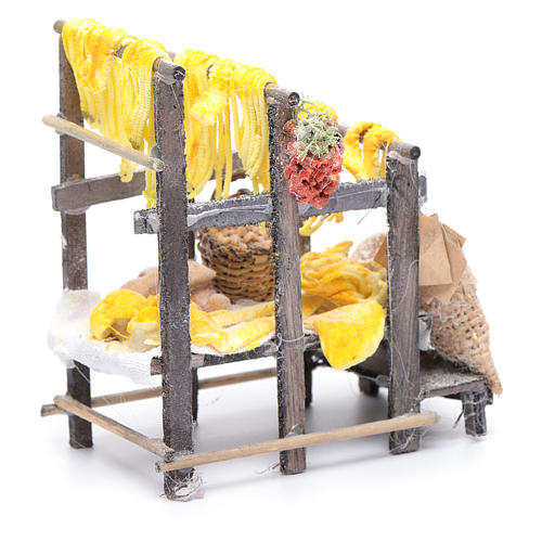 Banchetto con pasta e sacchi presepe napoletano 3