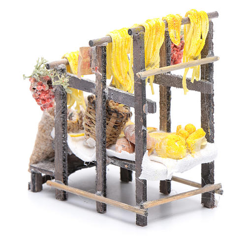 Banchetto con pasta e sacchi presepe napoletano 4