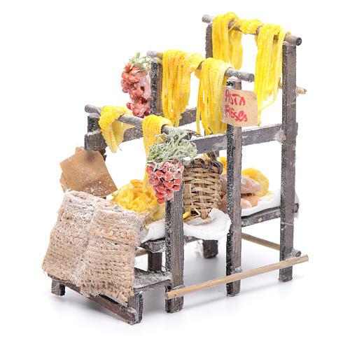 Banchetto con pasta e sacchi presepe napoletano 5