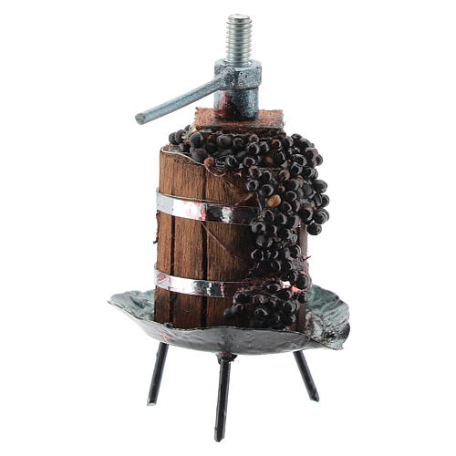 Press for DIY nativity scene with grapes. 3