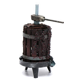Pressoir à vin miniature crèche napolitaine