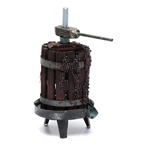 Pressoir à vin miniature crèche napolitaine 1