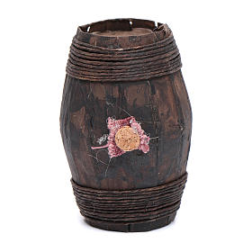 Wooden barrel 8 cm for Neapolitan nativity scene