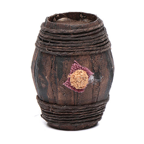 Wood Barrel 6 cm accessory for Neapolitan Nativity 1