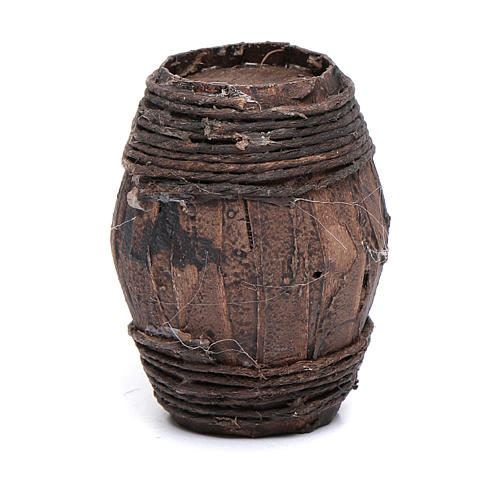 Wood Barrel 6 cm accessory for Neapolitan Nativity 2