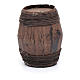 Wooden barrel sized 9 cm for Neapolitan nativity scene s2