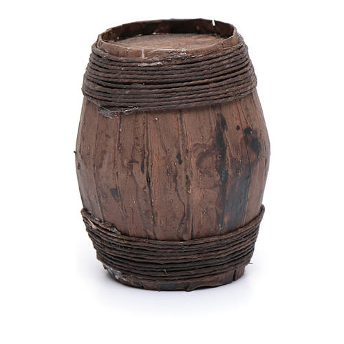 Wooden barrel sized 9 cm for Neapolitan nativity scene 2