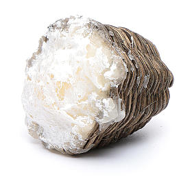 Neapolitan Nativity Scene: Straw basket with ricotta cheese