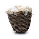 Straw basket with ricotta cheese s1