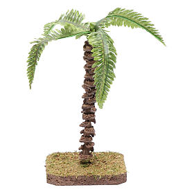 Palmeiro com folhas flexíveis 13 cm para presépio