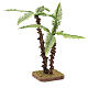 Nativity scene palm with double trunk and green shapeable leaves s2