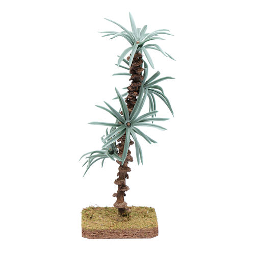 Palmier 18 cm avec feuilles rigides accessoire pour crèche 1