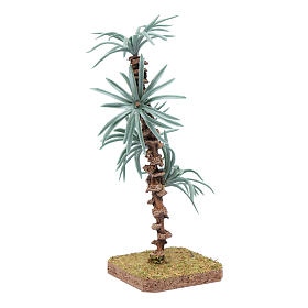 Palmeira 18 cm com folhas rígidas acessório para presépio