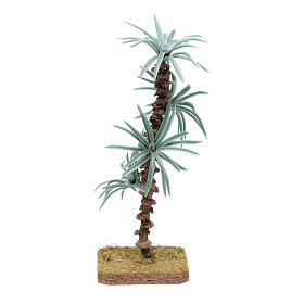 Nativity scene accessory palm with rigid leaves 18 cm