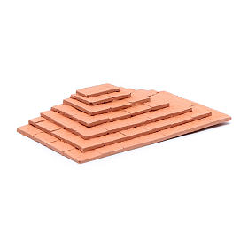 Stairway with three sides made in terracotta 1,5x10x5 cm
