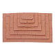 Escalier sur trois côtés en terre cuite 1,5x10x5 cm s1