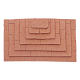Stairway with three sides made in terracotta 1,5x10x5 cm s1