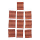 Double wave shingle in Roman style set of 10 pieces s2