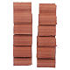 Double wave shingle in Roman style set of 10 pieces s3