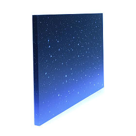 Hintergrund für DIY-Krippe nächtlicher Himmel mit LED- und Glasfaser-Beleuchtung 40x60 cm