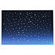 Hintergrund für DIY-Krippe nächtlicher Himmel mit LED- und Glasfaser-Beleuchtung 40x60 cm s1