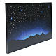 Hintergrund für DIY-Krippe nächtlicher Himmel und Berge mit LED- und Glasfaser-Beleuchtung 40x60 cm s2