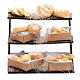 Étalage de pain et paniers 5x5x5 cm crèche napolitaine s1