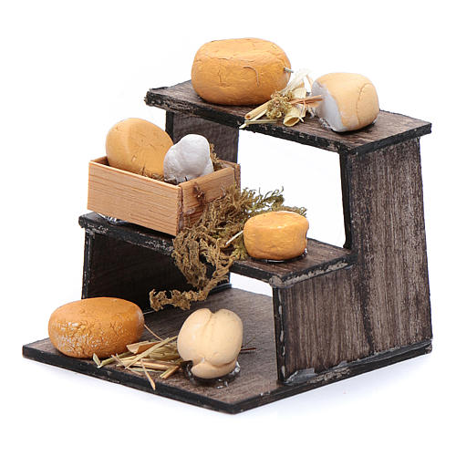 Cheese stand Neapolitan nativity scene accessory 2