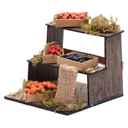 Fruit and vegetable stand 10x10x10 cm for Neapolitan nativity scene 2