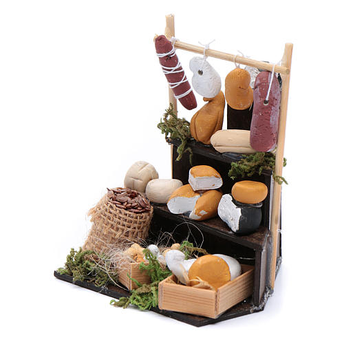 Étalage en coin de fromage accessoire crèche Naples 2