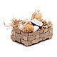 Straw basket with cheeses for DIY Neapolitan nativity scene s2