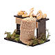 Banco di pane e sacco di legumi 5x5x5 cm presepe napoletano s2
