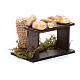 Banco di pane e sacco di legumi 5x5x5 cm presepe napoletano s3