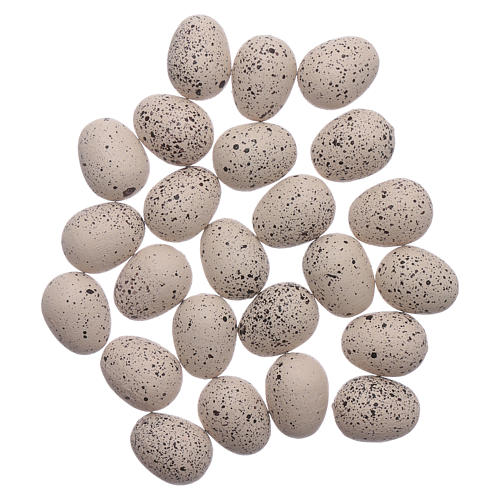 Eier beige Set zu 24 Stück 1,5x1 cm für DIY-Krippe 1