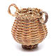 Wicker basket with jug shape for nativity scene 4x4 cm s1
