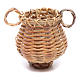 Wicker basket with jug shape for nativity scene 4x4 cm s2
