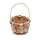 Miniature wicker basket, oval for nativity 4.5x3 cm s2