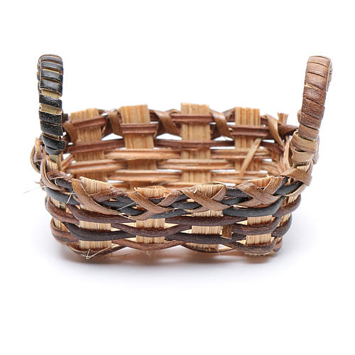 Nativity Wicker Basket for Clothes 3.5x4.5 cm 2
