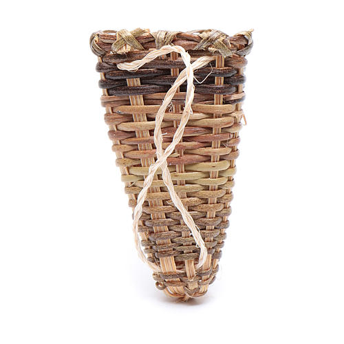 DIY nativity scene wicker pack basket 4,5x3 cm 2