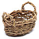 DIY nativity scene wicker basket for laundry 6x6x9 cm s1