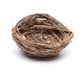 Bird nest for DIY Nativity Scene diam 4 cm