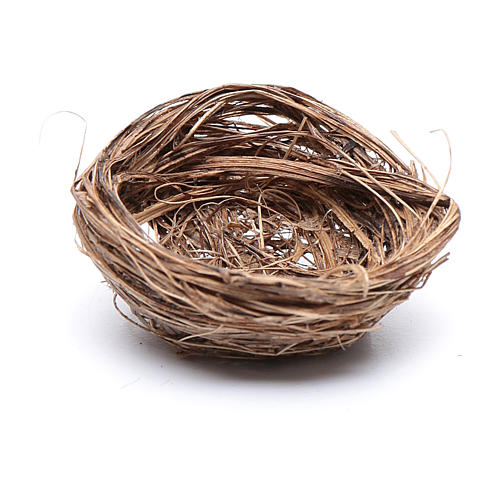 Bird nest for DIY Nativity Scene diam 4 cm 1