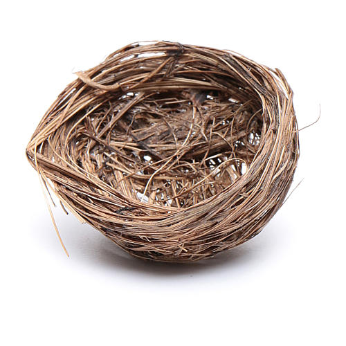 Bird nest for DIY Nativity Scene diam 4 cm 2
