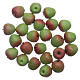 Grüne Äpfel Set zu 24 Stück 1x1 cm für DIY-Krippe s1