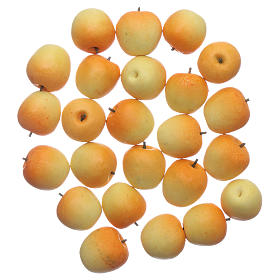 Pomme jaune 1x1 cm crèche bricolage 24 pcs