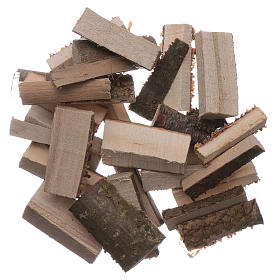 Holzscheite geschnitten 100gr für DIY-Krippe