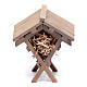 Nativity scene trough with roof and straw 7x6,5x7 cm s3