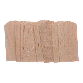 Tejas de madera 1,2x2,4 cm belén 100 piezas