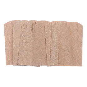 Scandole legno 100 pz presepe 1,5x3 cm