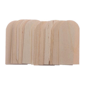 Scandole legno presepe 100 pz 2,5x5 cm